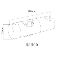 Держатель лейки на штангу 22-25мм BOND BSH00