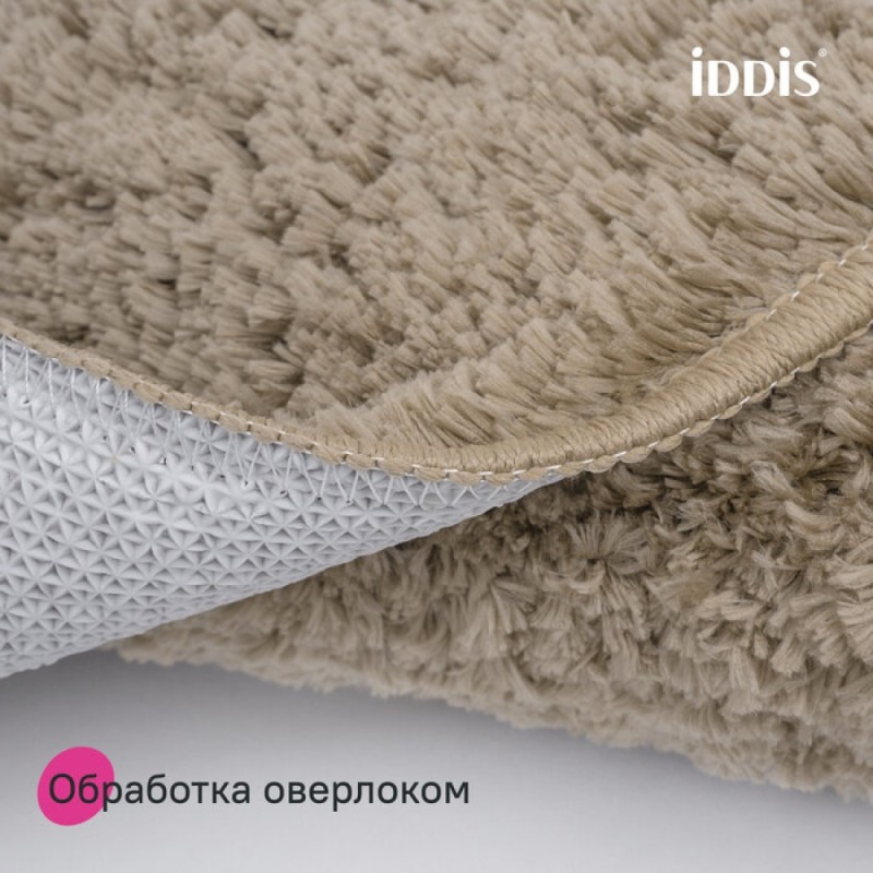 Коврик для ванной комнаты Iddis Base BSQL07Mi12IT, 120 x 70 см, светло-коричневый