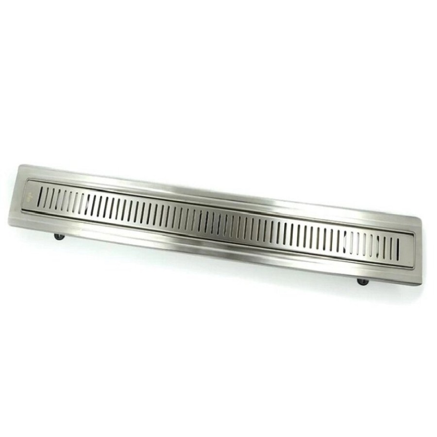 Дренажный канал Timo Basic Steel 60 см с решеткой STRIP, цвет сталь, BSSG-60 S50Rb