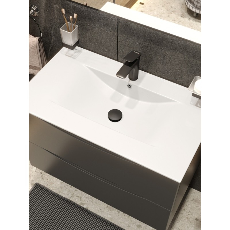 BOND BV0288 Чёрный донный клапан с переливом для раковины