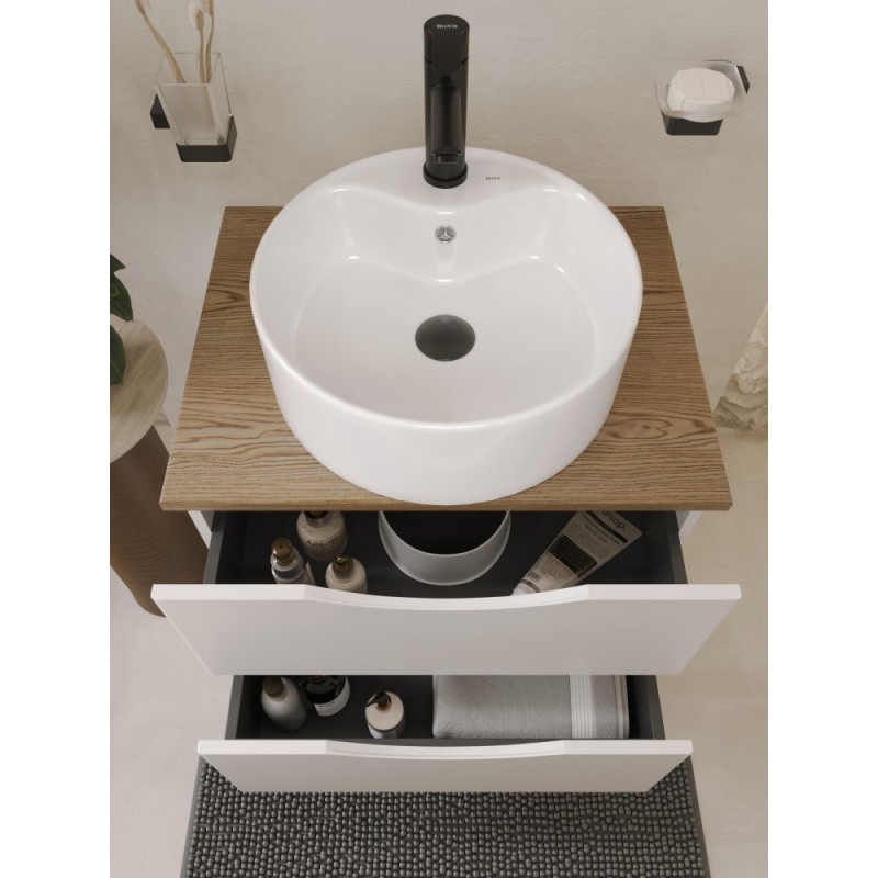 BOND BV0288 Чёрный донный клапан с переливом для раковины