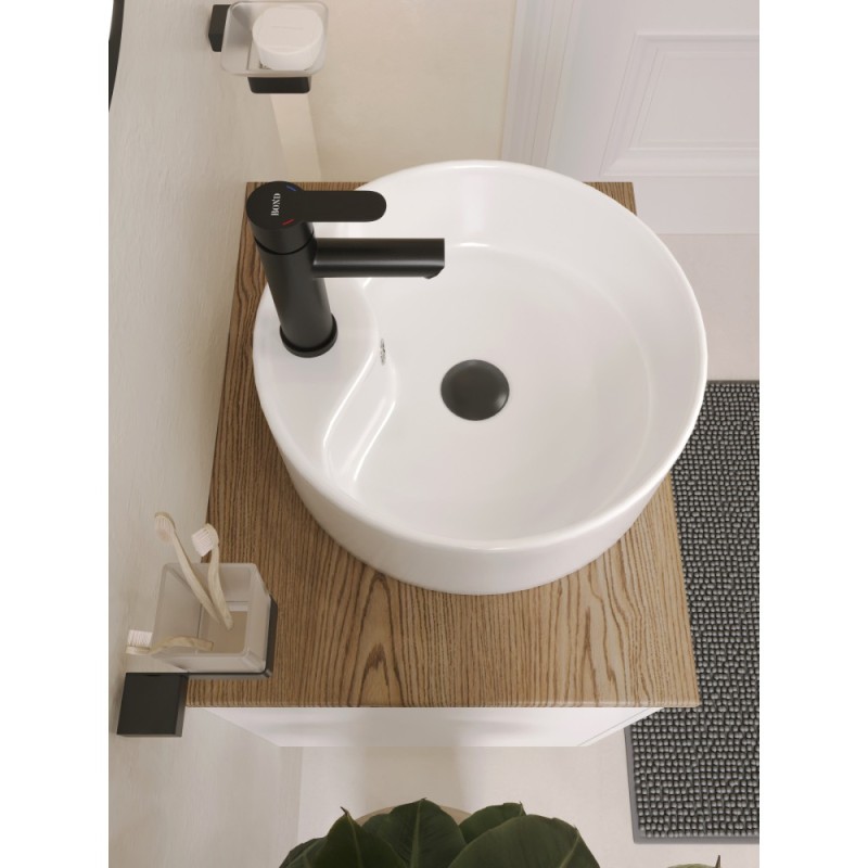 BOND BV0288 Чёрный донный клапан с переливом для раковины