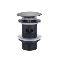 BOND BV0288 Чёрный донный клапан с переливом для раковины