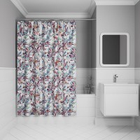 Штора для ванной комнаты Iddis Base BX05P18i11, 180 x 200 см, полиэстер, разноцветный