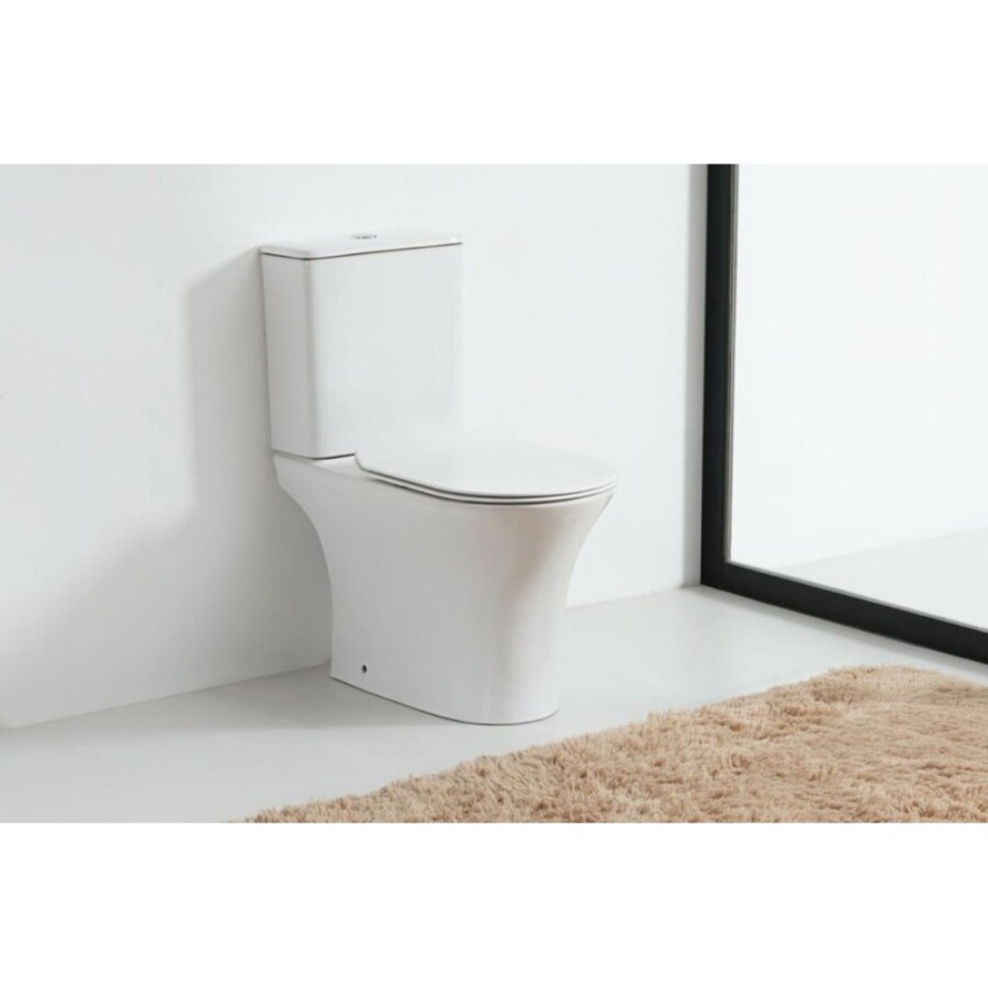 Напольный унитаз Orange, безободковый, крышка микролифт, белый, C01-000W