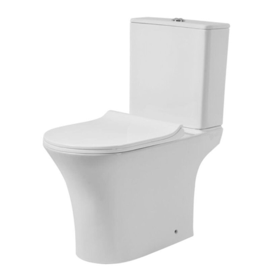 Напольный унитаз Orange, безободковый, крышка микролифт, белый, C01-000W