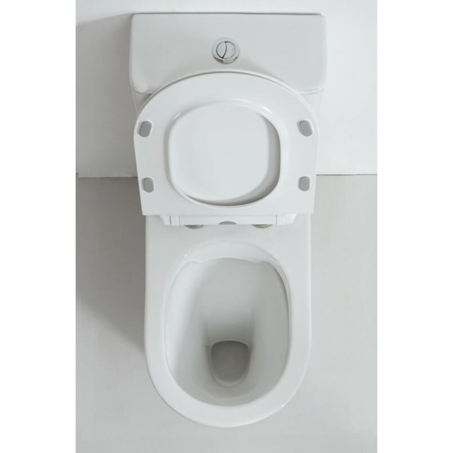 Напольный унитаз Orange, безободковый, крышка микролифт, белый, C01-000W