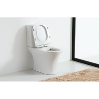 Напольный унитаз Orange, безободковый, крышка микролифт, белый, C01-000W