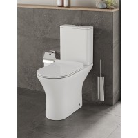 Напольный унитаз Orange, безободковый, крышка микролифт, белый, C01-000W