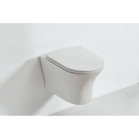 Подвесной унитаз Orange C01-100W безободковый, крышка микролифт, белый