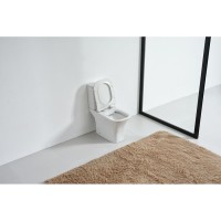 Напольный унитаз Orange, безободковый, крышка микролифт, белый, C02-000W