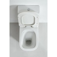 Напольный унитаз Orange, безободковый, крышка микролифт, белый, C02-000W