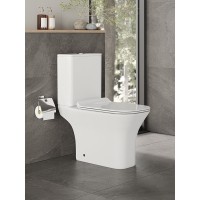 Напольный унитаз Orange, безободковый, крышка микролифт, белый, C02-000W