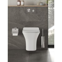 Подвесной унитаз Orange C02-100w, безободковый, крышка микролифт, белый