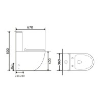 Напольный унитаз Orange, крышка микролифт, белый, C05-000W