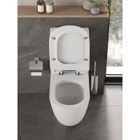 Напольный унитаз Orange, крышка микролифт, белый, C05-000W