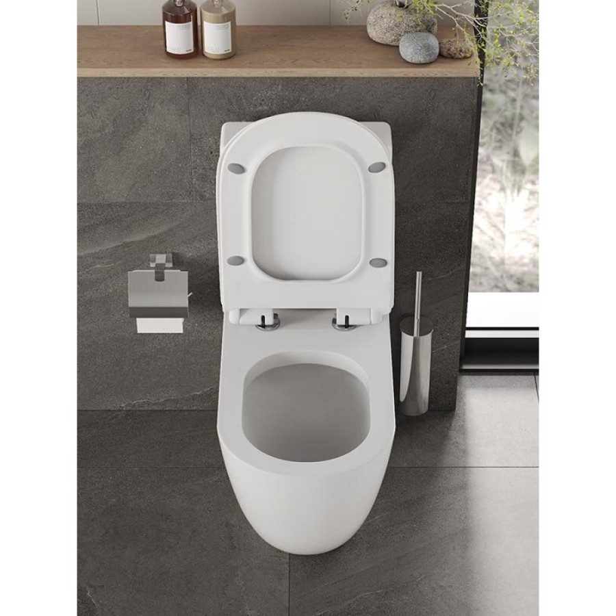 Напольный унитаз Orange, крышка микролифт, белый, C05-000W