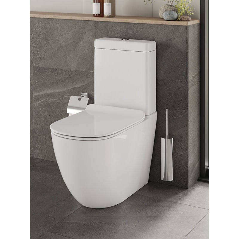 Напольный унитаз Orange, крышка микролифт, белый, C05-000W