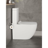 Напольный унитаз Orange, крышка микролифт, белый, C05-000W