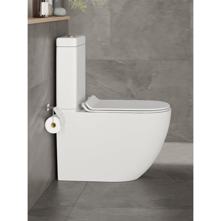 Напольный унитаз Orange, крышка микролифт, белый, C05-000W
