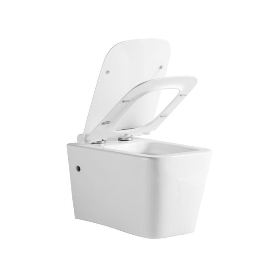 Подвесной унитаз Orange, крышка микролифт, белый, C06-100W