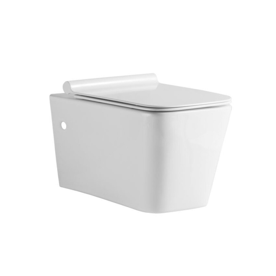 Подвесной унитаз Orange, крышка микролифт, белый, C06-100W
