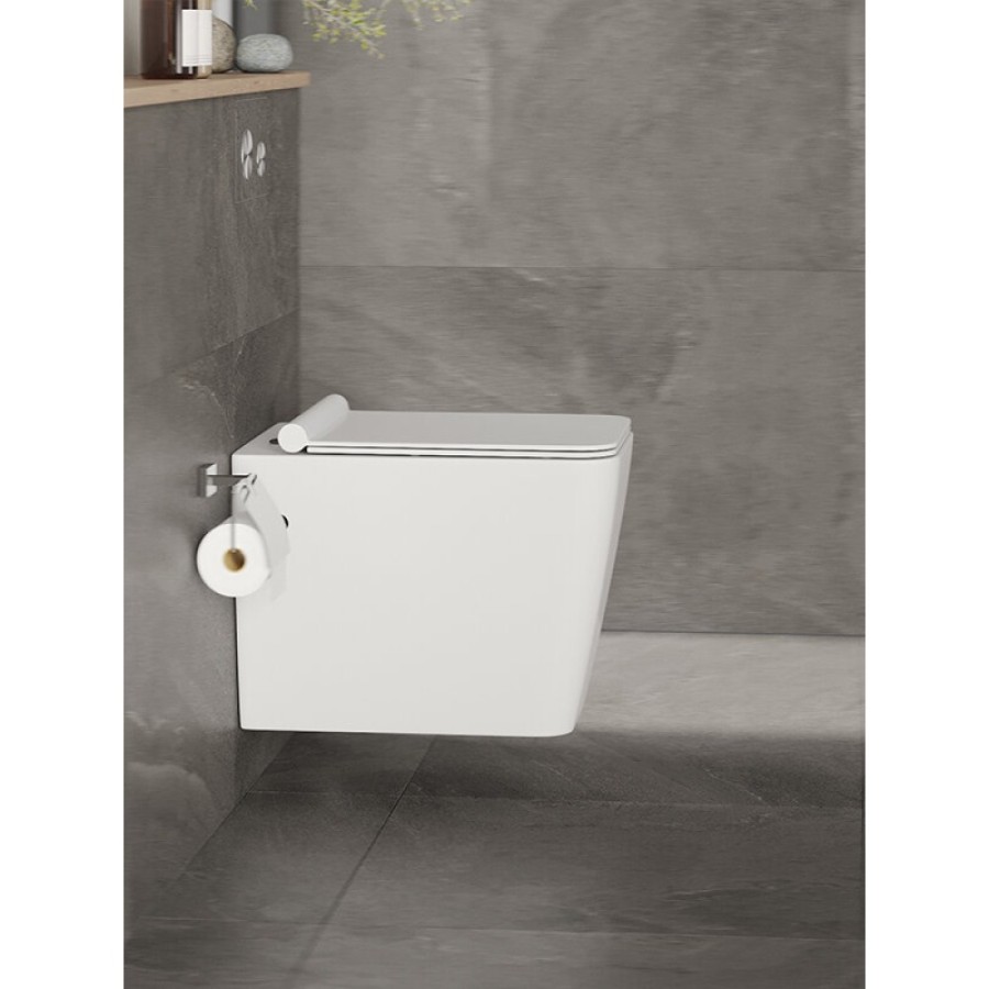 Подвесной унитаз Orange, крышка микролифт, белый, C06-100W