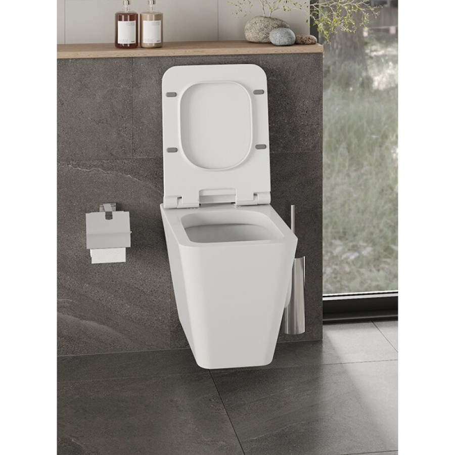 Подвесной унитаз Orange, крышка микролифт, белый, C06-100W