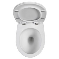 Подвесной унитаз Orange C07-150W, безободковый, крышка микролифт, смыв Tornado, белый