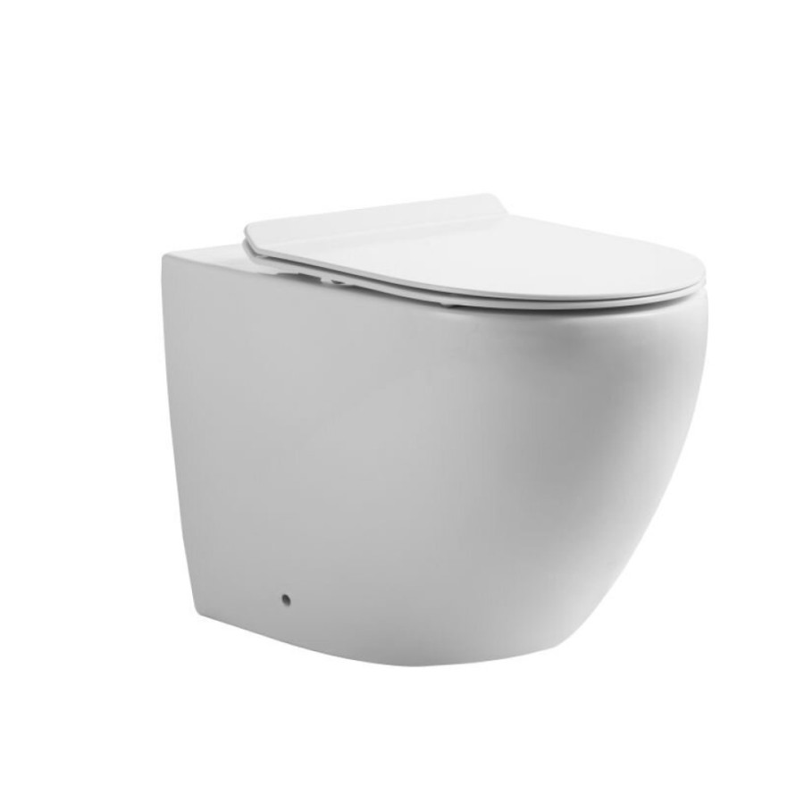 Приставной унитаз Orange, крышка микролифт, белый, C07-200w
