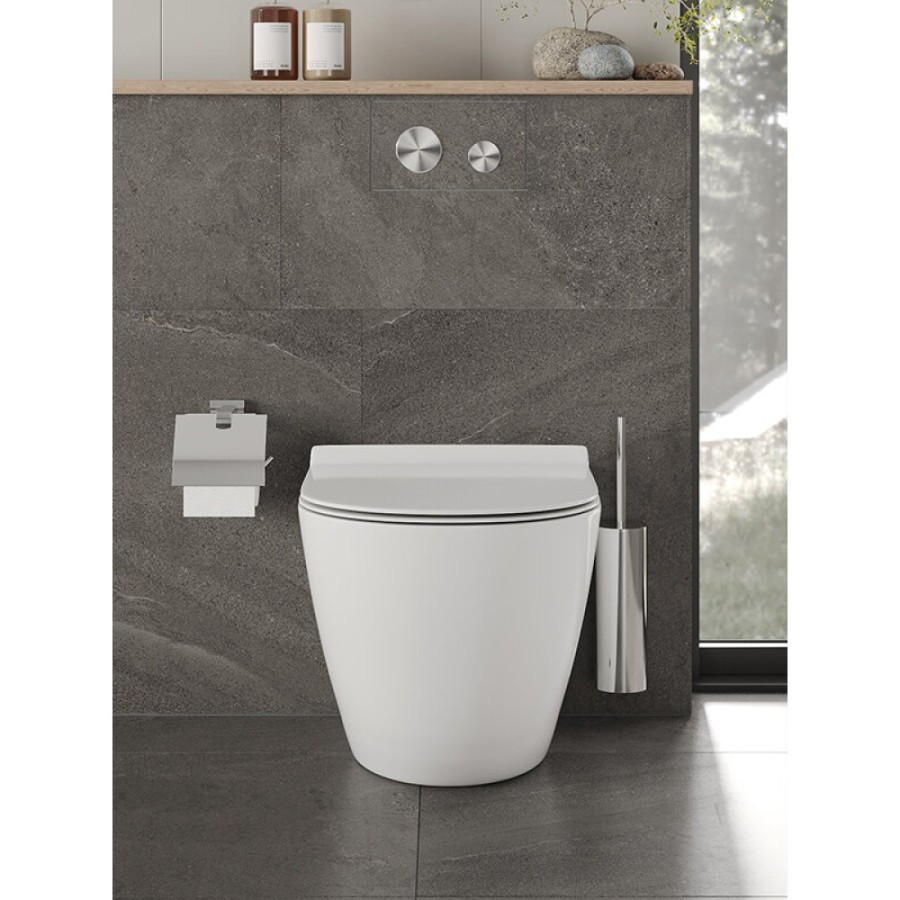 Приставной унитаз Orange, крышка микролифт, белый, C07-200w