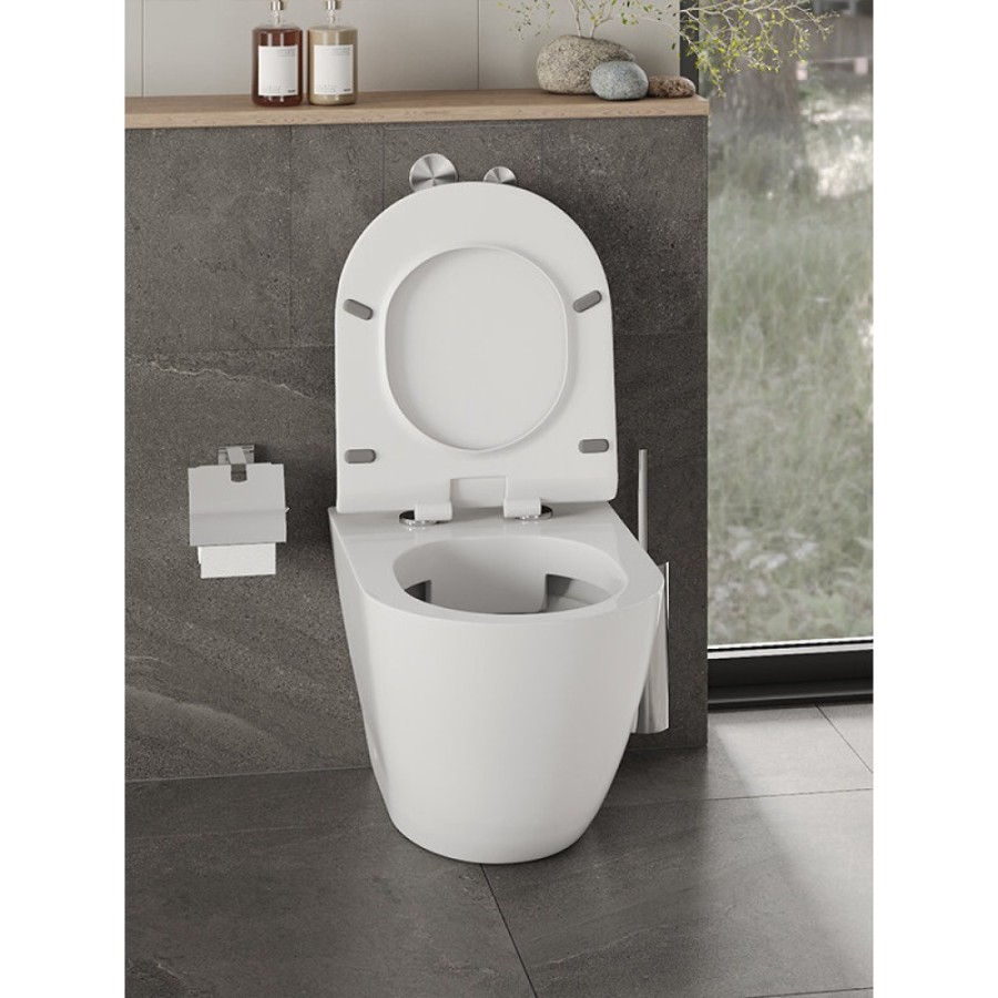 Приставной унитаз Orange, крышка микролифт, белый, C07-200w