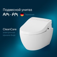 Подвесной унитаз AM.PM Awe C111739SC с электронной крышкой-биде CleanCare
