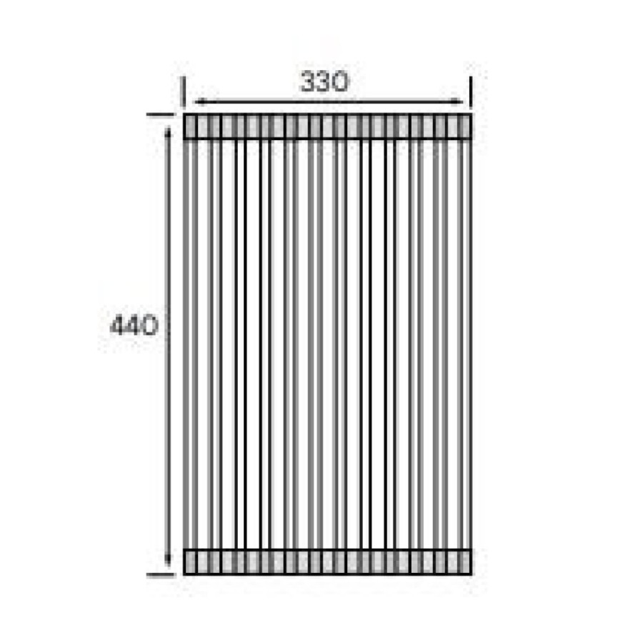 Ролл-мат Paulmark Columna C440-BS, для кухонной мойки, брашированная нержавеющая сталь
