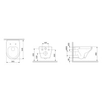 Подвесной унитаз Am.Pm Inspire C501700WH безободковый (FlashClean)
