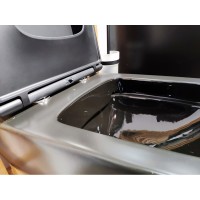 Подвесной унитаз Am.Pm Inspire V2.0 FlashClean безободковый, с сиденьем микролифтом, черный матовый, C50A1700MBSC