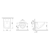 Подвесной унитаз Am.Pm Inspire 2.0 C50A1700SC безободковый, с сиденьем с микролифтом