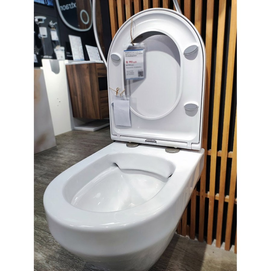 Подвесной унитаз AM.PM Spirit FlashClean C701700WH 2.0, безободковый