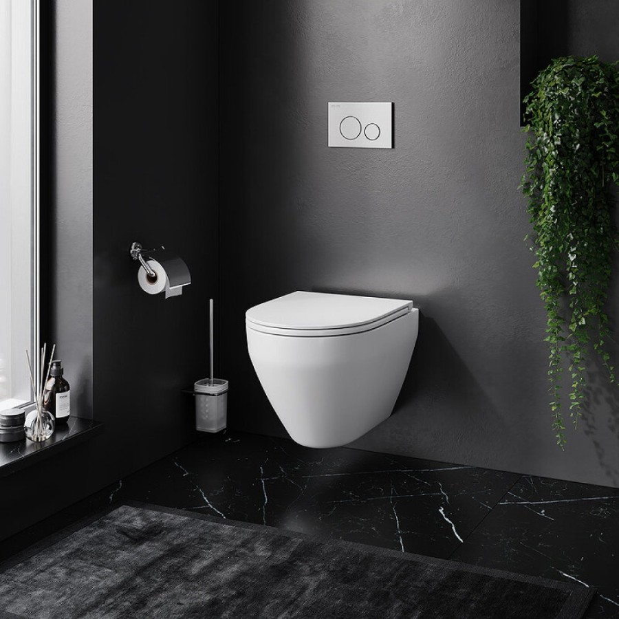 Подвесной унитаз AM.PM Spirit FlashClean C701700WH 2.0, безободковый
