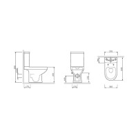 Напольный унитаз Am.Pm Spirit C708600WH FlashClean V2.0, безободковый