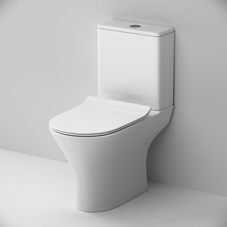 Напольный унитаз-компакт Am.Pm Sense C748600SC, FlashClean, безободковый, с сиденьем микролифт, белый