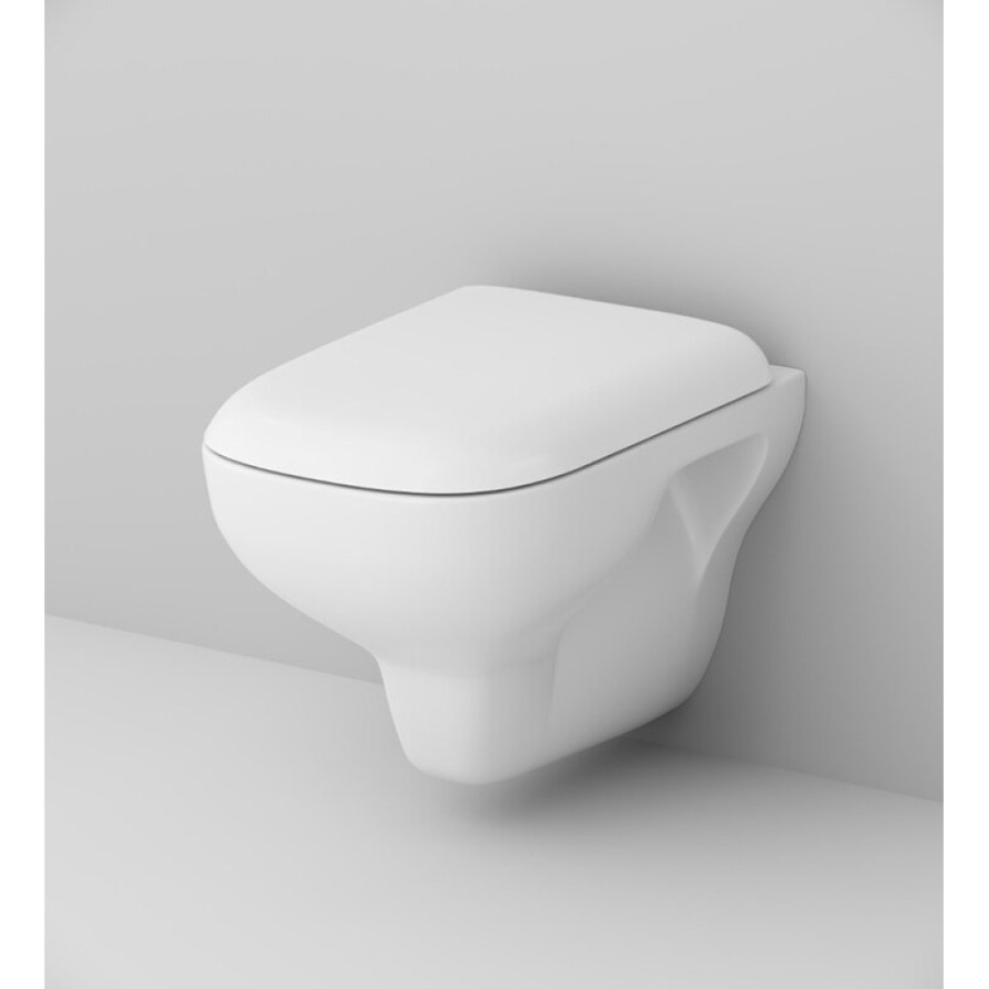 Подвесной унитаз Am.Pm Like C801700SC FlashClean, безободковый, с сиденьем микролифт