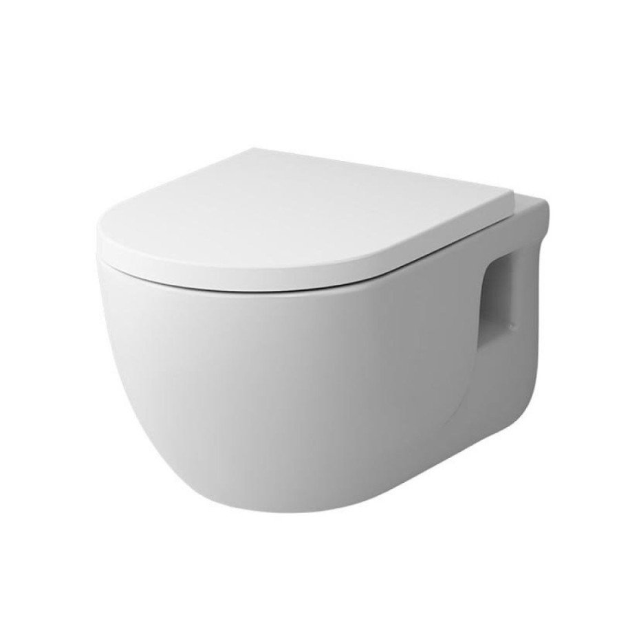 Подвесной унитаз Am.Pm Like FlashClean, безободковый, крышка-микролифт, C801701SC