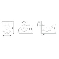 Подвесной унитаз Am.Pm Like FlashClean, безободковый, крышка-микролифт, C801701SC