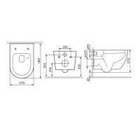Подвесной унитаз Am.Pm Like C801900SC AquaSpin, безободковый, с сиденьем микролифт