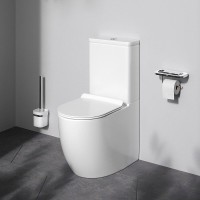 Напольный унитаз Am.Pm Like C808600SC, безободковый, с сиденьем микролифт, цвет белый