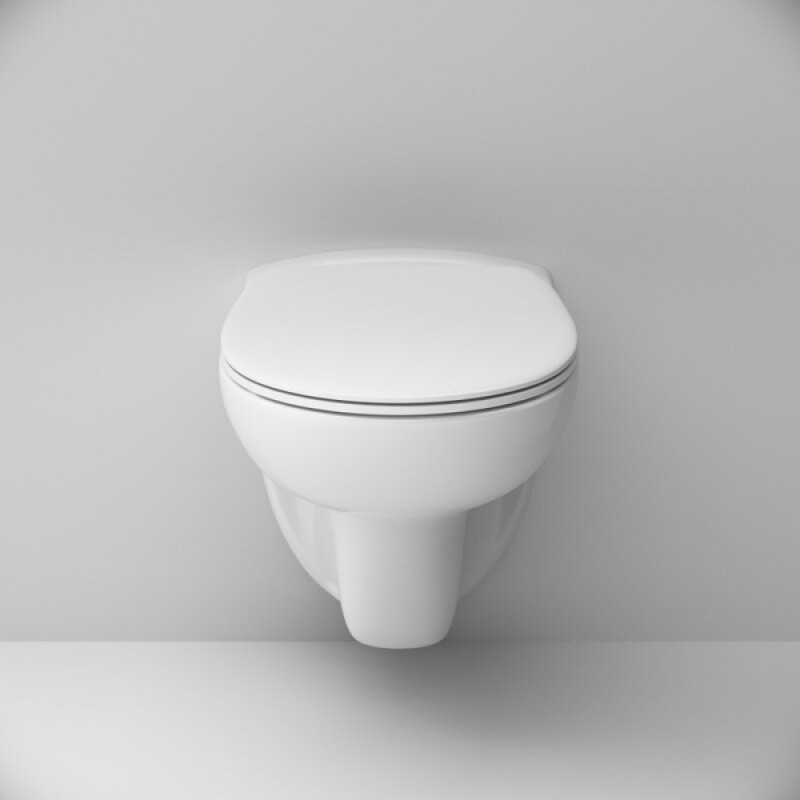 Унитаз подвесной Am.Pm X-Joy, безободковый, сиденье микролифт, белый, C851700SC