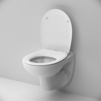 Унитаз подвесной Am.Pm X-Joy, безободковый, сиденье микролифт, белый, C851700SC