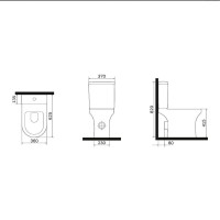 Напольный унитаз-компакт Am.Pm X-Joy 2.0 C85A8601SC, безободковый, с сиденьем микролифт, белый