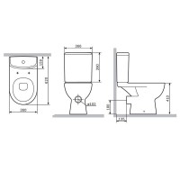 Напольный унитаз Am.Pm Sunny C85C8600SC, безободковый, с сиденьем микролифт, белый